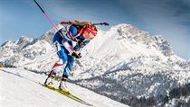 Eva Puskarkov na MS v Hochfielzenu se ztim Alp.