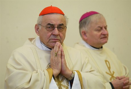 Kardinál Miroslav Vlk pi mi.