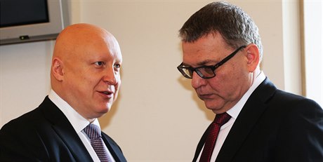Generální editel EZ Daniel Bene s ministrem zahranií Lubomírem Zaorálkem.