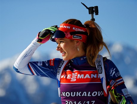 Gabriela Koukalová je v souasnosti v centru biatlonového dní.