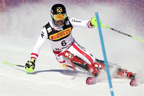 Hirscher na trati.