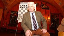 Šachový velmistr Boris Spasskij při návštěvě Prahy v roce 2006. Šachový velmistr Boris Spasskij při návštěvě Prahy v roce 2006.