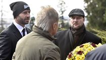 Poslední rozloučení s Josefem Augustou: Na snímku zleva jsou Martin Ručinský,... | na serveru Lidovky.cz | aktuální zprávy