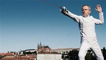 Herec Jan Tříska v rámci kampaně Praha olympijská představuje šermíře. | na serveru Lidovky.cz | aktuální zprávy