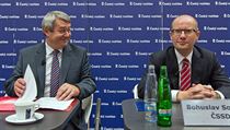 Vojtěch Filip a Bohuslav Sobotka. Vojtěch Filip a Bohuslav Sobotka.