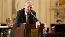 Prezident Miloš Zeman při oznámení další kandidatury. | na serveru Lidovky.cz | aktuální zprávy