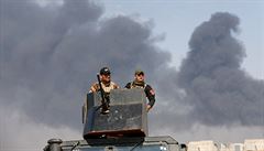 Irácké speciální jednotky bhem boj proti Islámskému státu v Mosulu.