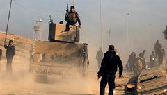 Obrnné vozidlo pouité v bitv o Mosul.