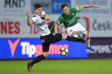 Dohrávaný zápas první ligy Jablonec vs. Hradec.