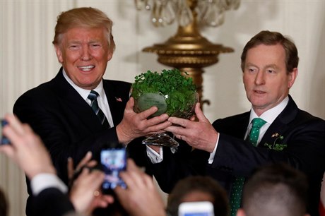 Irský premiér Enda Kenny na návtv v bílém dom