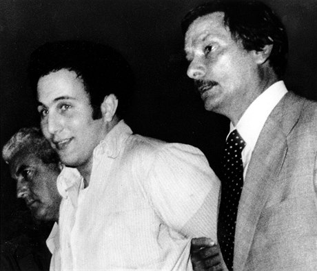 David Berkowitz po zatení v lét 1977.