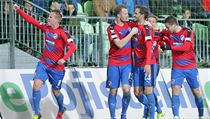 Fotbalisté Plzně slaví třetí gól v síti Karviné. | na serveru Lidovky.cz | aktuální zprávy