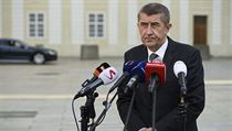 Ministr financí Andrej Babiš hovoří s novináři po jednání s prezidentem Milošem... | na serveru Lidovky.cz | aktuální zprávy