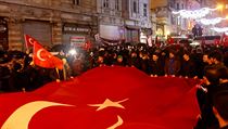 Protest ped konzultem v Rotterdamu.