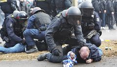 ádní fanouk pi derby Opava vs. Ostrava.