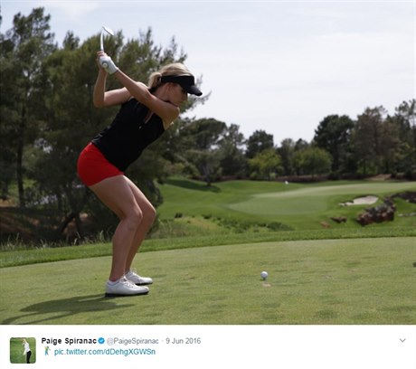 Americká golfistka Paige Spiranacová.
