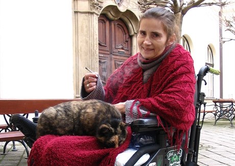 Pacientka s roztrouenou sklerózou Martina Kafková