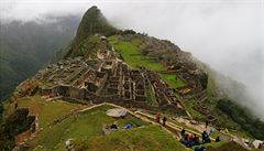 Klasický pohled na Machu Picchu. Ani spousta turist nebo pedraené vstupné...