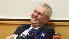 Milo Zeman byl bhem návtvy Olomouckého kraje v dobré nálad.