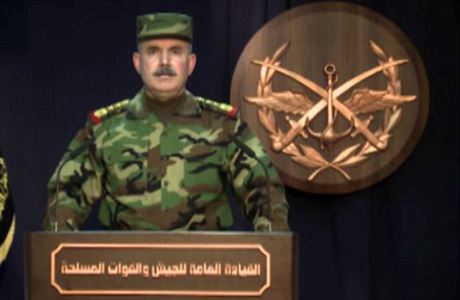 Dstojník syrské armády te prohláení o americkém úderu na syrskou základnu.