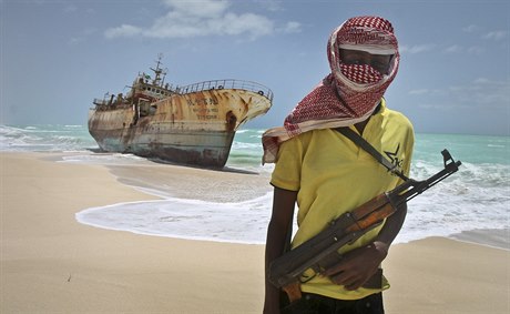 Somálský pirát - ilustraní foto.