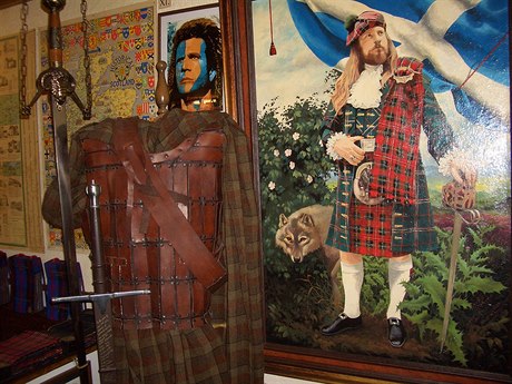 Skotský tartan.