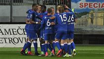 Utkání 23. kola první fotbalové ligy: MFK Karviná - Slavia Praha. Radost Slavie... | na serveru Lidovky.cz | aktuální zprávy