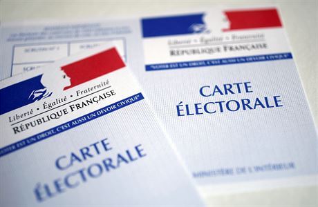 Francouzské registraní karty k volbách - ilustraní