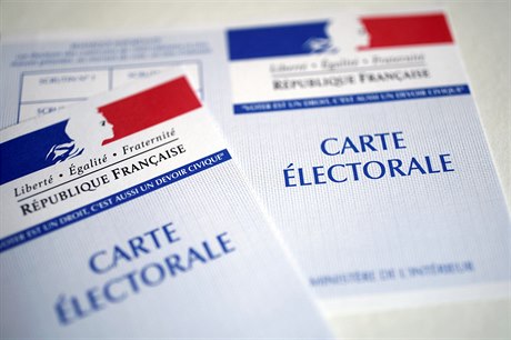 Francouzské registraní karty k volbách - ilustraní