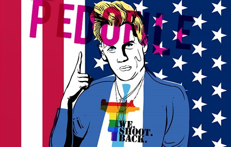 Milo Yiannopoulos, 32letý Brit ijící v USA, který se zejm touí zaadit mezi...