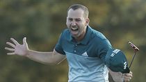 panl Sergio Garcia ze panlska slav vtzstv na Masters.