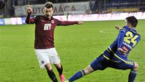Lukáš Mareček v zápase s Jihlavou. | na serveru Lidovky.cz | aktuální zprávy