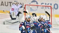 Hokejisté Brna oslavují branku | na serveru Lidovky.cz | aktuální zprávy