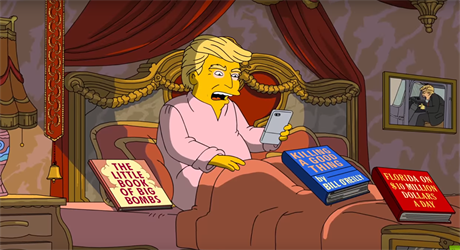 Animovaný Donald Trump.