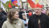Kardinl Dominik Duka byl mezi astnky prvodu odprc potrat. "Je to...