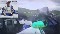 Billy Monger právě vrazil do monopostu Patrika Pasmy. | na serveru Lidovky.cz | aktuální zprávy