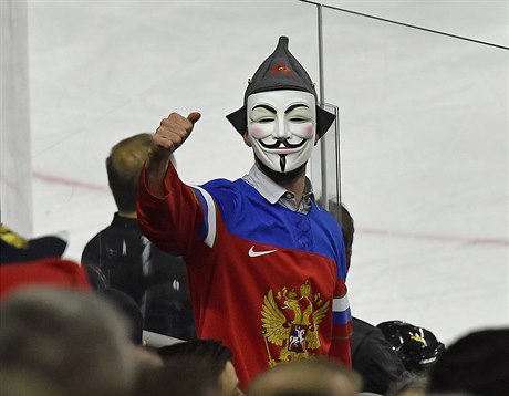 Nmecko vs. Rusko, MS v hokeji 2017: ruský fanouek.