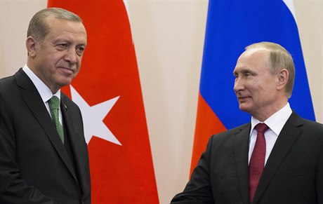 Vladimir Putin a Recep Tayyip Erdogan v Soi.