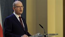 Premiér Bohuslav Sobotka (ČSSD) oznámil na tiskové konferenci v Praze, že... | na serveru Lidovky.cz | aktuální zprávy
