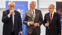 Bohuslav Sobotka a Miloš Zeman na otevření nové budovy ČVUT | na serveru Lidovky.cz | aktuální zprávy