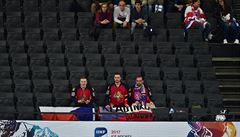 MS v hokeji 2017: etí fanouci v hlediti ped zápasem esko vs. Kanada.