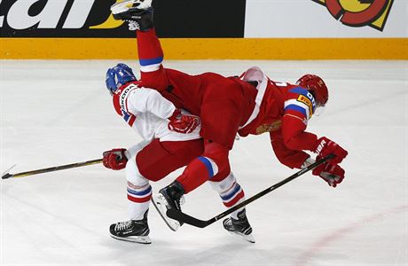 MS v hokeji 2017, esko vs. Rusko: Jebek a Kuerov.