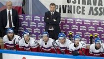 MS v hokeji 2017, česká střídačka: zleva stojící asistent trenéra Jiří Kalous,... | na serveru Lidovky.cz | aktuální zprávy