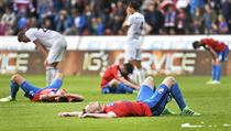 Viktoria Plzeň - FK Mladá Boleslav. Vyčerpaní domácí po závěrečném hvizdu. | na serveru Lidovky.cz | aktuální zprávy