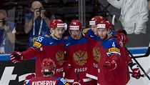 MS v hokeji 2017, Rusko vs. Česko: Artěmij Panarin (druhý zleva) z Ruska... | na serveru Lidovky.cz | aktuální zprávy