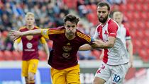 Marek Hanousek z Dukly a Josef Hušbauer ze Slavie. | na serveru Lidovky.cz | aktuální zprávy
