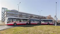 Dopravn podnik v Praze testoval tlnkov autobus znaky Van Hool nkolik...
