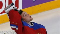 MS v hokeji 2017, esko vs. Rusko: ruský branká Vasilevskij.