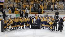 Hráči Nashvillu po postupu do finále Stanley Cupu. | na serveru Lidovky.cz | aktuální zprávy