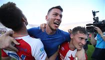 30. kolo prvn fotbalov ligy - Slavia vs. Brno: radost domcch.